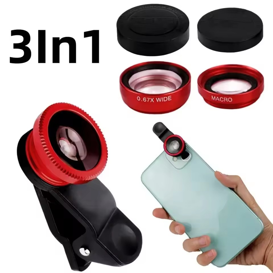 Lente 3 em 1 para celular com  - Fishing Camera avaliação e preço