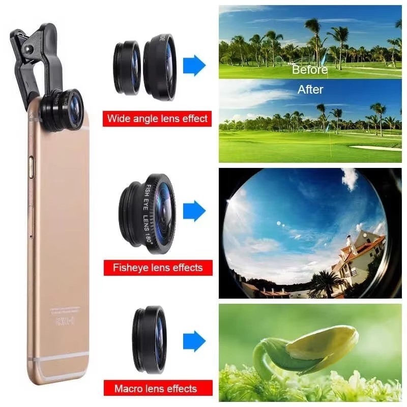 Lente 3 em 1 para celular com  - Fishing Camera avaliação e preço